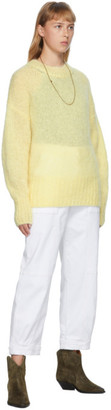 Isabel Marant Yellow Mohair Estelle Sweater