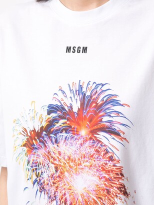 MSGM Short Sleeve Print T-Shirt