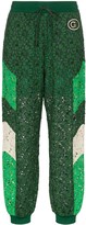 Thumbnail for your product : Gucci Embroidered Lace Track Pants