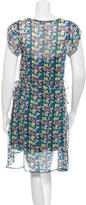 Thumbnail for your product : Band Of Outsiders Silk Printed Mini Dress