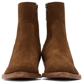 Thumbnail for your product : Saint Laurent Brown Suede Lukas Boots