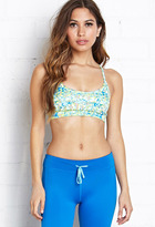 Thumbnail for your product : Forever 21 SPORT Low Impact- Tie-Dye Macrame Sports Bra