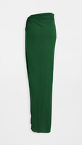 Thumbnail for your product : Brandon Maxwell Jersey Floor Length Wrap Skirt