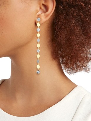 Jennifer Zeuner Jewelry 2-Piece Benita 14K Two Tone Linear Earrings