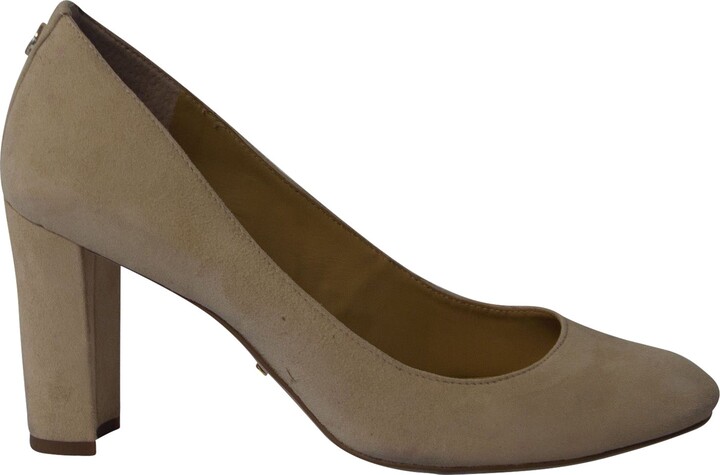 Ralph Lauren Maddie Pumps in Cream Suede
