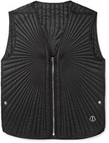 Thumbnail for your product : Rick Owens + Moncler Moapa Logo-Appliqued Quilted Shell Down Gilet