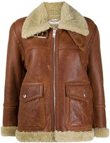 Thumbnail for your product : Zadig & Voltaire Long-Sleeve Shearling Coat
