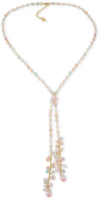 Carolee Gold-Tone Beaded Lariat Necklace