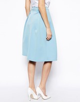 Thumbnail for your product : ASOS TALL Midi Skirt With Crossover Front In Scuba
