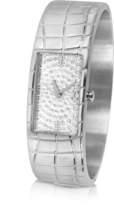 Thumbnail for your product : Just Cavalli Circum - Silvered Dial Stainless Steel Large Cuff Watch