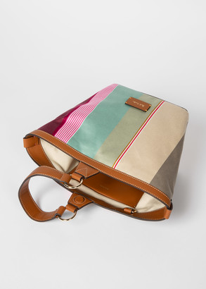 Paul Smith Women's 'Stripe Jacquard' Small Wristlet Tote Bag