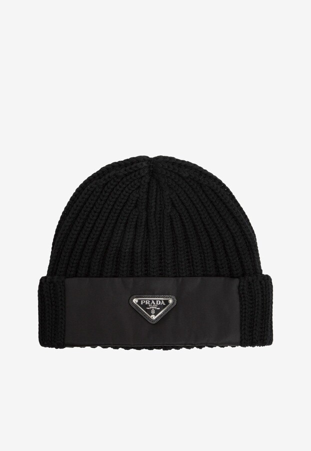 Prada Rib-Knit Beanie - ShopStyle Hats