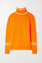 Thumbnail for your product : Bogner Xila Embossed Mohair-blend And Cashmere Turtleneck Sweater - Orange