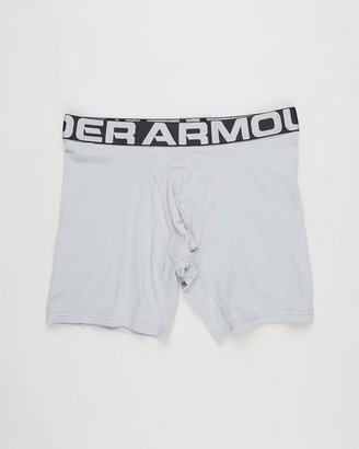 Under Armour Men's Grey Boxer Briefs - 3-Pack UA Charged Cotton Boxerjocks - Size L at The Iconic