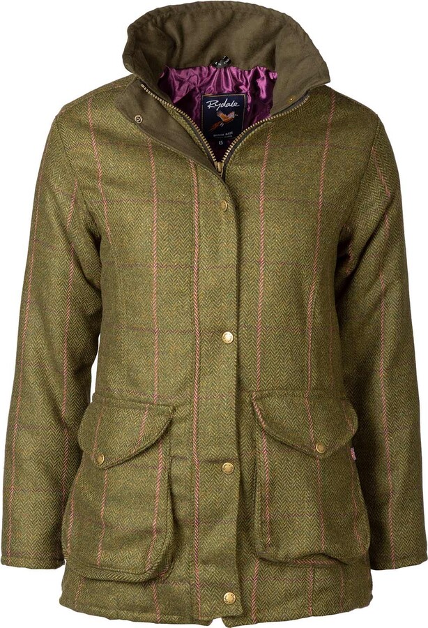 Rydale Ladies Tweed Jacket Women's UK Made Wool Coat Check Tweeds