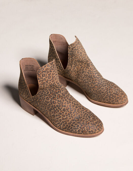 matisse leopard booties