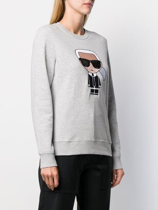 Karl Lagerfeld Paris embroidered sweatshirt