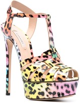 Thumbnail for your product : Casadei leopard print T-bar sandals