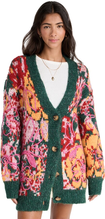 Free People Alexis Floral Cardigan - ShopStyle