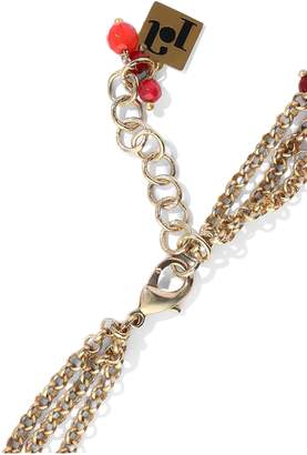 Rosantica Curry Gold-tone Beaded Necklace