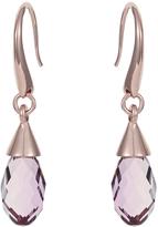 Thumbnail for your product : Aurora Swarovski Elements 18 Carat Rose Gold Plated Pink Drop Earrings