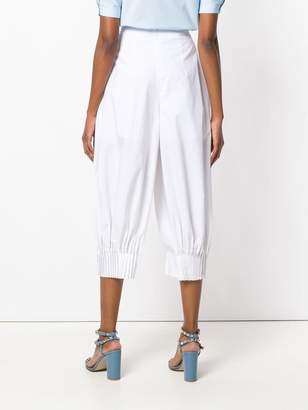 DELPOZO pleated cropped trousers