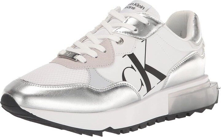Calvin Klein Magalee Women's Shoes Silver : 10 M, Textile