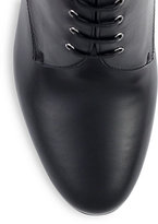 Thumbnail for your product : Prada Leather Lace-Up Booties
