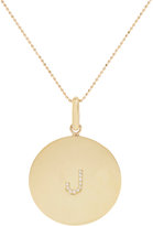 Thumbnail for your product : Jennifer Meyer Oversize Diamond & Gold Initial "J" Pendant Necklace