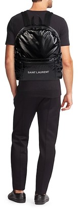 Saint Laurent Faux Leather Backpacks