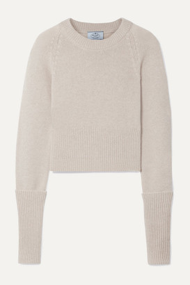 Prada Cropped Cashmere Sweater - Beige