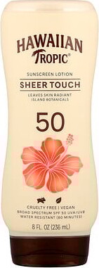 Hawaiian Tropic, Sheer Touch, Sunscreen Lotion, SPF 50, 8 fl oz (236 ml)
