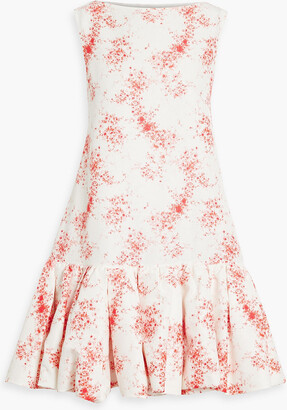 最終SALE! RED VALENTINO Floral-Print Skirt RED Valentino Redvalentino Pleated Floral Print Cotton Skirt