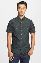 Thumbnail for your product : Wings + Horns 'Tiger Spruce' Trim Fit Camo Print Short Sleeve Shirt