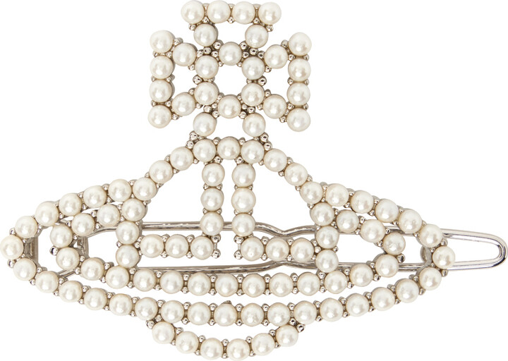 Vivienne Westwood Silver Annalisa Hair Clip - ShopStyle