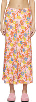 Thumbnail for your product : Marni Multicolor Floral Print Mid-Length Skirt