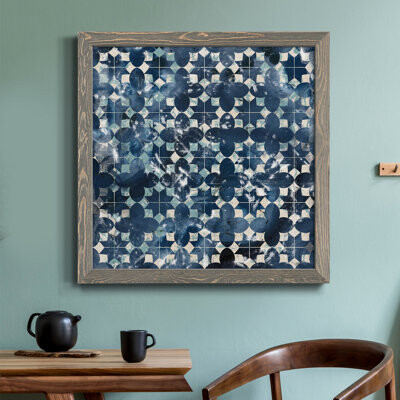 Bungalow Rose Tile-Dye VII-Premium Framed Canvas - Ready To Hang