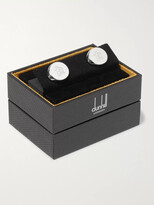 Thumbnail for your product : Dunhill Ad Ellipse Engraved Silver-Tone Cufflinks