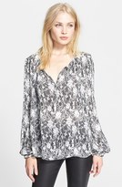 Thumbnail for your product : L'Agence Silk Peasant Blouse