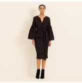 Thumbnail for your product : Amanda Wakeley Check Cloque Statement Sleeve Dress