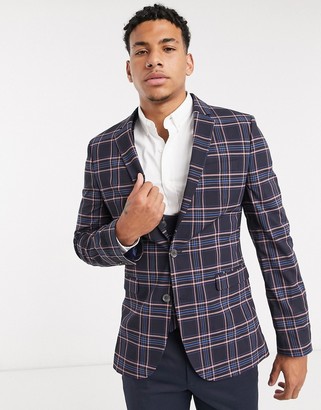 patterned suit jacket mens