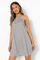 Thumbnail for your product : boohoo Checked Halterneck Swing Dress