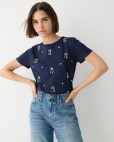 Thumbnail for your product : J.Crew Crystal-embellished crewneck T-shirt