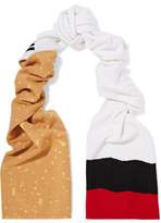 Thumbnail for your product : Moschino Printed Wool Scarf