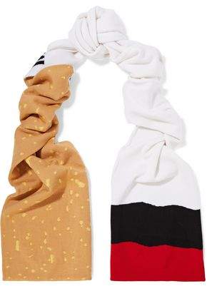 Moschino Printed Wool Scarf