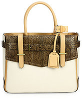 Thumbnail for your product : Reed Krakoff Boxer Mixed-Media Satchel