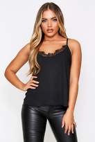 Thumbnail for your product : boohoo Eyelash Lace Tie Back Cami