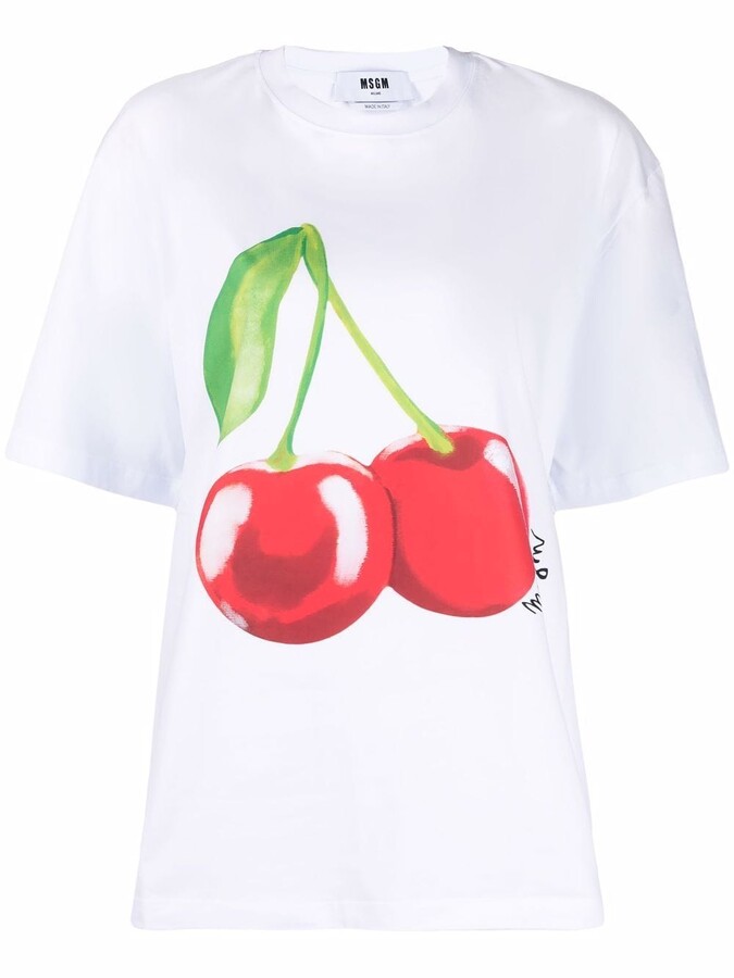 Canyon T-Shirt cherry Print Damenshirt korallrot aktuelle Sommerkollektion