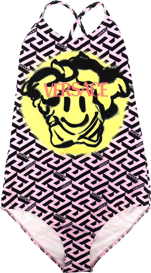 Versace Children Smiley Face Print Swimsuit - ShopStyle Girls’ Swimwear