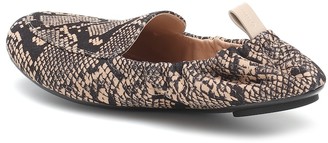 Gianvito Rossi Snake-print leather loafers